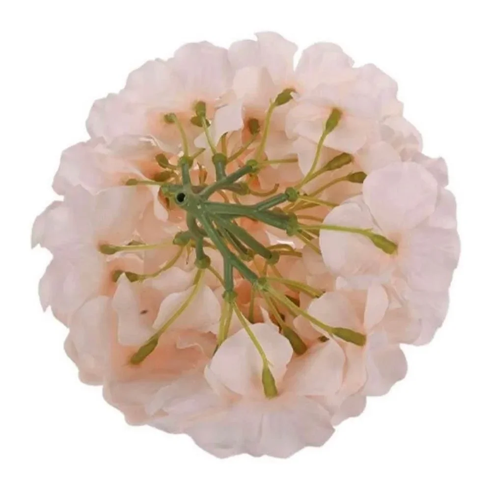 20 pack | Blush Pink Silk Hydrangea Flower with Stems Wedding Home Bouquet